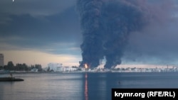 Пожежа на нафтобазі у Феодосії, 10 жовтня 2024 року