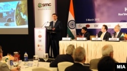 Премиерот Никола Груевски во роуд шоу за привлекување странски инвестиции во Индија на 5 март 2012 година.