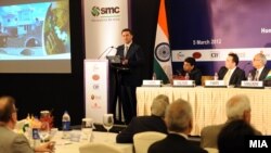 Премиерот Никола Груевски во роуд шоу за привлекување странски инвестиции во Индија на 5 март 2012 година.