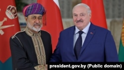 Аляксандар Лукашэнка і султан Аману Хайтам бін Тарык аль-Саід. Архіўнае фота