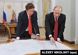 Планы газовой экспансии? Владимир Путин и Алексей Миллер