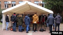 Izjave za novinare u Mostaru tokom pandemije