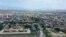 Armenia - An aerial view of the town of Vagharshapat.