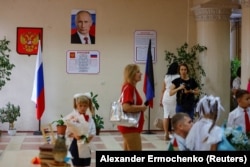 Школа в оккупированном Донецке, сентябрь 2024 года