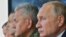 Президент России Владимир Путин (справа) и министр обороны России Сергей Шойгу