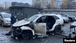 Автомобиль, в котором находилось взрывное устройство