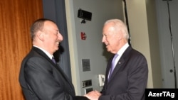 Ադրբեջանի նախագահ Իլհամ Ալիևը և ԱՄՆ փոխնախագահ Ջո Բայդենը, արխիվ, 31 մարտի, 2016թ. 