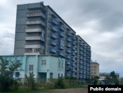 Аварийный дом в забайкальском городе Борзя