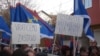 Protest zbog skidanja zastave, 11. novembar 2012. fotografije uz tekst: Norbert Šinković