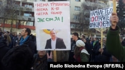 Архивска фотографија: Протест против плаќањето придонеси за хонорарите во Скопје.