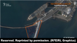 Нафтовий термінал у порті Туапсе (РФ) п
Після удару ЗСУ