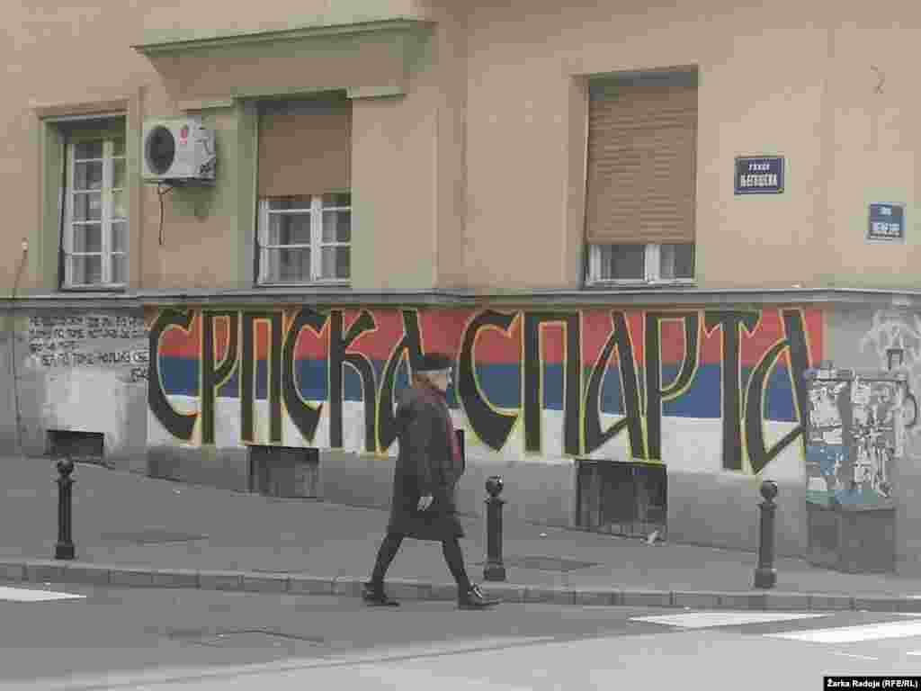 "Srpska Sparta" je kolokvijalni naziv za Crnu Goru među srpskim nacionalistima: Detalj iz beogradskog naselja Vračar