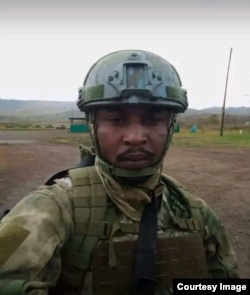 Derrick Ngamana, mercenar în solda Rusiei.