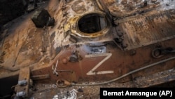 Знищений російський бронетранспортер, архівне фото