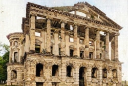 Руїни гетьманського палацу в Батурині. Початок ХХ століття