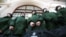 Russia -- Russian conscripts wait wait for the dispatch at a railway station in St. Petersburg, October 20, 2016
