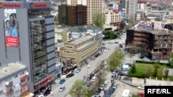 Pamje e disa prej bankave në Prishtinë