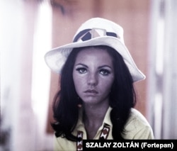 Cântăreața pop Sarolta Zalatnay (supranumită Janis Joplin a Ungariei) în 1969.