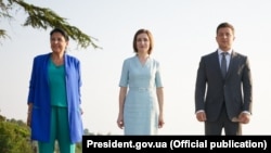 Зурабишвили, Санду, Зеленский (архивная фотография)