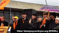 Акция в поддержку Оранжевой революции в Крыму. Симферополь, 2004 год