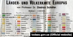 Додаток до карти країн і населення Європи професора Дітріха Шефера, 1918 рік, Німеччина