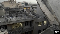 Одна з будівель, яку було уражено ізраїльським ударом у Тегерані 13 червня 2025 року