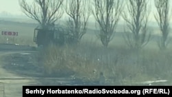 Уражений російським дроном бронеавтомобіль на Покровському напрямку