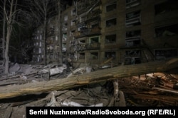 Наслідки влучання в одному з районів Києва, 2025 рік