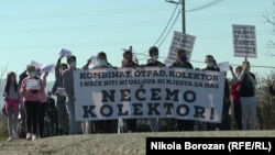 Protest mještana Botuna protiv izgradnje kolektora 2021.