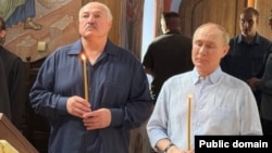 Лукашэнка з Пуціным ў царкве на Валааме. 1 жніўня 2025