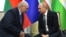 Аляксандар Лукашэнка і Ўладзімір Пуцін, архіўнае фота