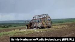 Медичний автомобіль, знищений російським дроном