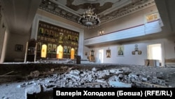 Поврежденный российским обстрелом храм в Кривом Роге, 23 февраля 2025 года (иллюстративное фото) 