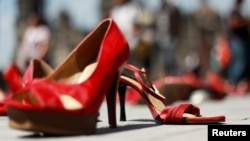 Protest "Dan bez žena", Meksiko, 9. mart 2020. 