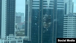 Башня "Грозный-Сити" после атаки дронов в ночь на 5 декабря
