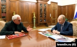 Карен Шахназаров на зустрічі з Володимиром Путіним у Кремлі, 13 листопада 2024 року