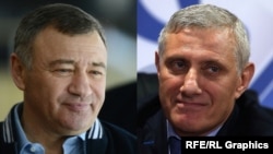 Frații miliardari ruși Boris Rotenberg (dreapta) și Arkady Rotenberg (colaj)