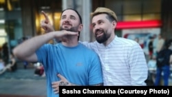 Мікіта Мелказёраў і Саша Чарнуха. Фота з прыватнага архіву