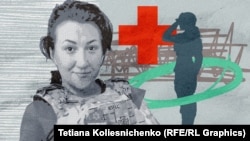 Бойова медикиня ЗСУ, кримчанка Христина Крис. Колаж