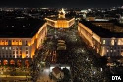 Mirni protesti protiv budžeta 2026 u Sofiji, 1. decembra 2025.