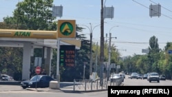 Вартість бензину на заправці в Сімферополі, серпень 2025 року